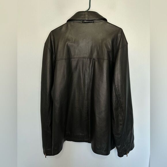 Adidas Genuine Leather Jacket Mens XL 2006 Germany FIFA Soccer World Cup - Picture 3 of 5